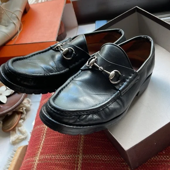 Classic Guccis loafers 8 1/2 unisex - Picture 6 of 15